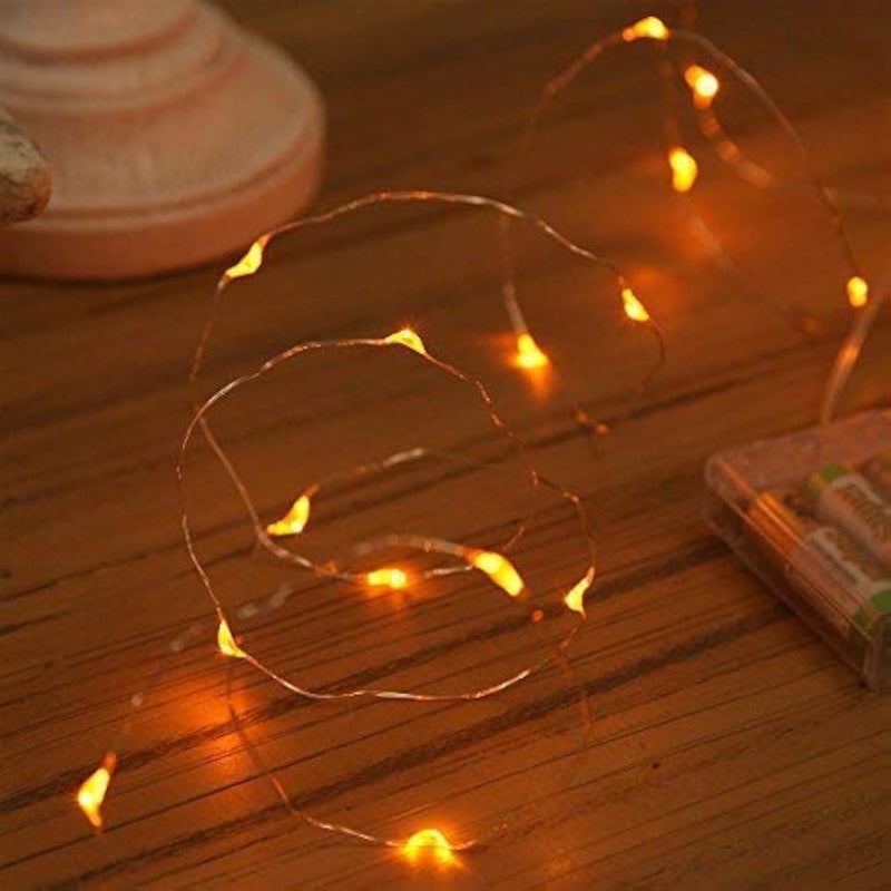 XINKAITE Waterproof LED Fairy String Lights - Starry DIY Decoration for Indoor & Outdoor Parties, Christmas, Holidays (10FT/3Meters, Orange) - Image 1